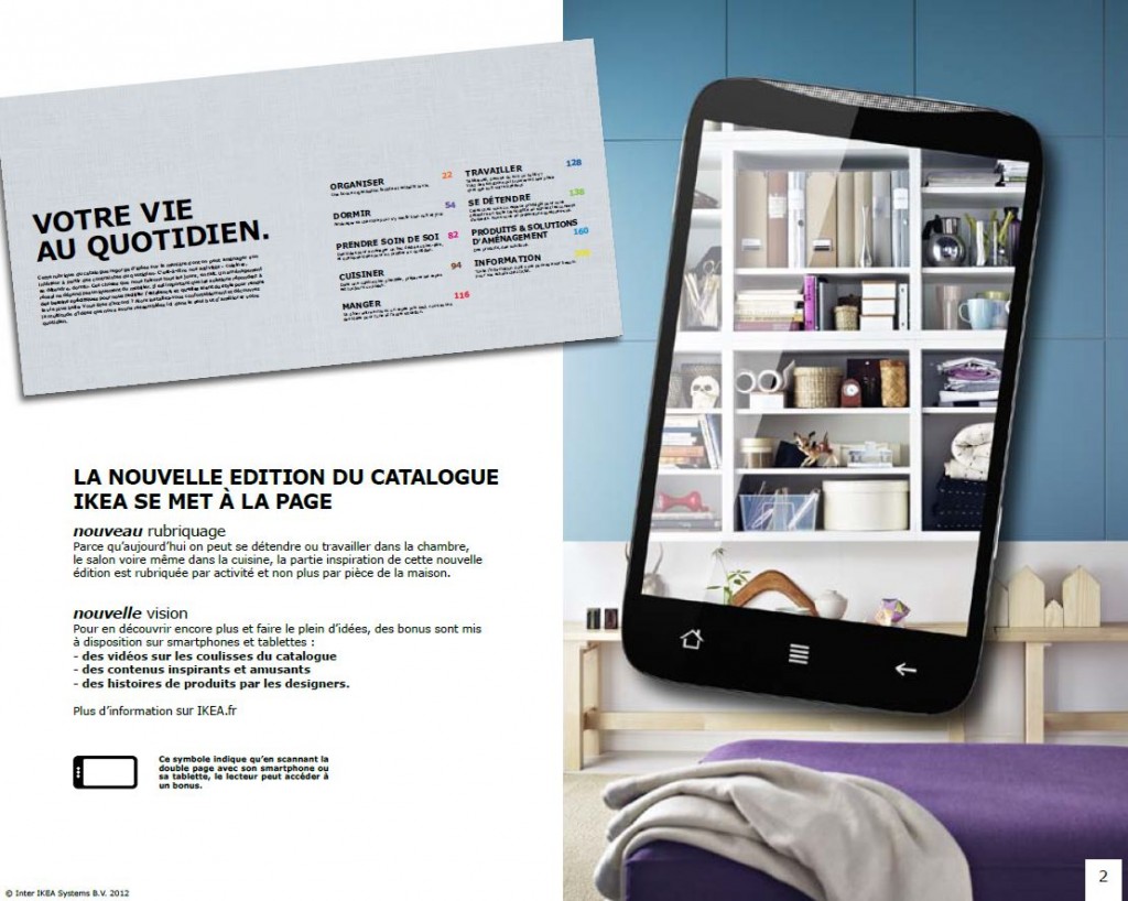 Le nouveau catalogue interactif IKEA 2013 qui utilise la technologie Metaio de reconnaissance et d’animation de l’image